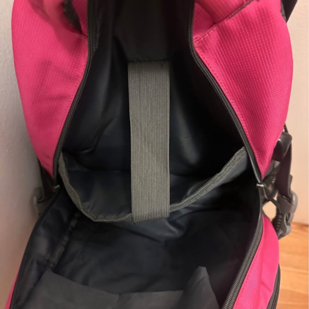 Pink Backpack with Black Accents - Picture 6 of 10